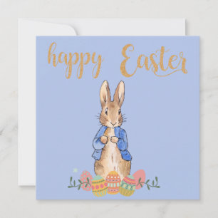 Easter bunny thank you card