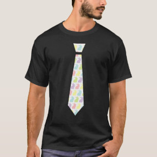 Easter Bunny Tie Necktie Happy Easter Men Boys T-Shirt