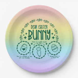 Easter Bunny Treat Paper Plate