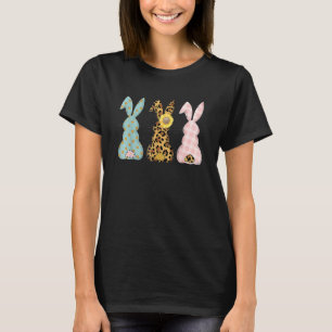 Easter Bunny Trio Rabbit Leopard Matching Cute T-Shirt