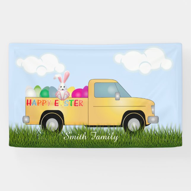 Easter Bunny Truck Banner (Horizontal)