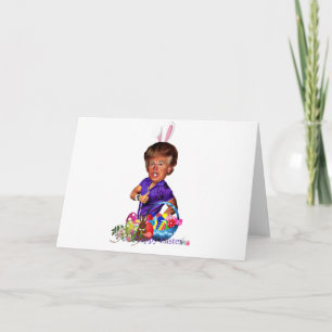 easter bunny trump holiday card