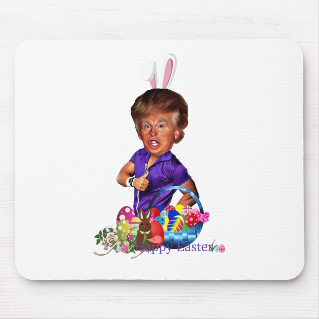 easter bunny trump mouse pad (Front)