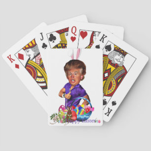 easter bunny trump playing cards