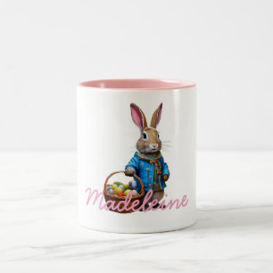 Easter Bunny Two-Tone Coffee Mug