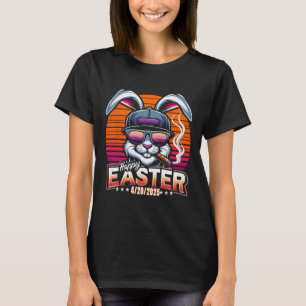 Easter Bunny Weed Funny Humour T-Shirt