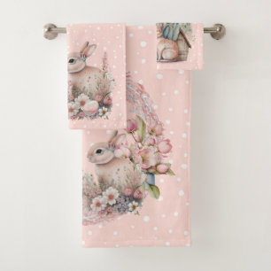 Easter Bunny Welcome Towel Set