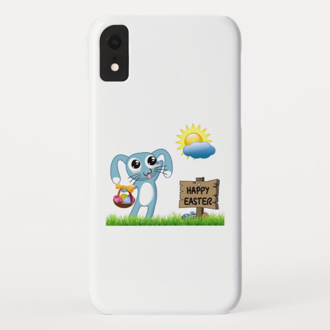 Easter Bunny wishes a Happy Easter Case-Mate iPhone Case (Back)