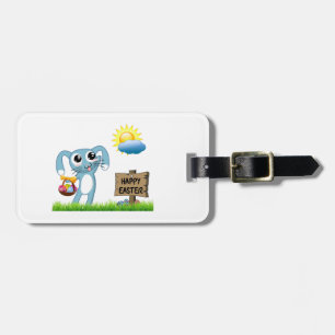 Easter Bunny wishes a Happy Easter Luggage Tag