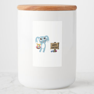 Easter Bunny wishes Happy Easter Food Label