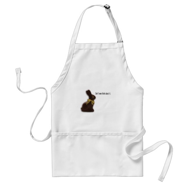 EASTER BUNNY WITH ATTITUDE TEMPLATE STANDARD APRON (Front)