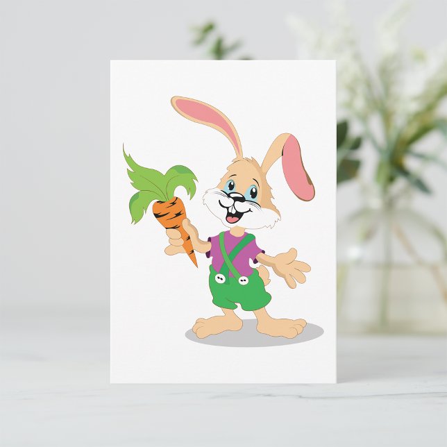 Easter Bunny With Carrot Invitations (Creator Uploaded)