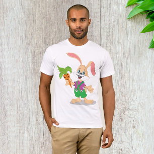 Easter Bunny With Carrot Mens T-Shirt