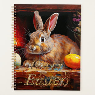 Easter bunny with Easter eggs Happy Easter Planner