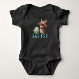Easter Bunny With Egg Kids Baby Bodysuit