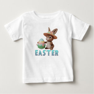 Easter Bunny With Egg Kids Baby T-Shirt