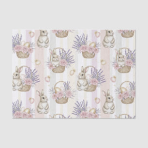 Easter Bunny with Eggs Spring Pastel Pattern (11) Tissue Paper