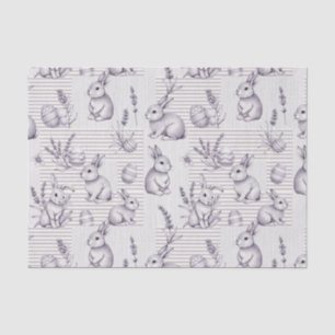 Easter Bunny with Eggs Spring Pastel Pattern (12) Tissue Paper