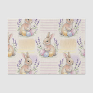 Easter Bunny with Eggs Spring Pastel Pattern (7) Tissue Paper