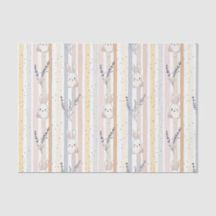 Easter Bunny with Eggs Spring Pastel Pattern (9) Tissue Paper