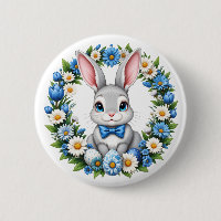 Easter Bunny With Florals