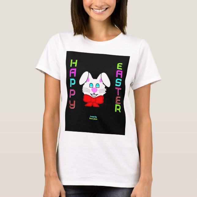 Easter Bunny Women's White Basic T Shirt (Front)