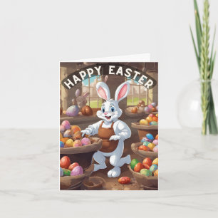 Easter Bunny Workshop Card