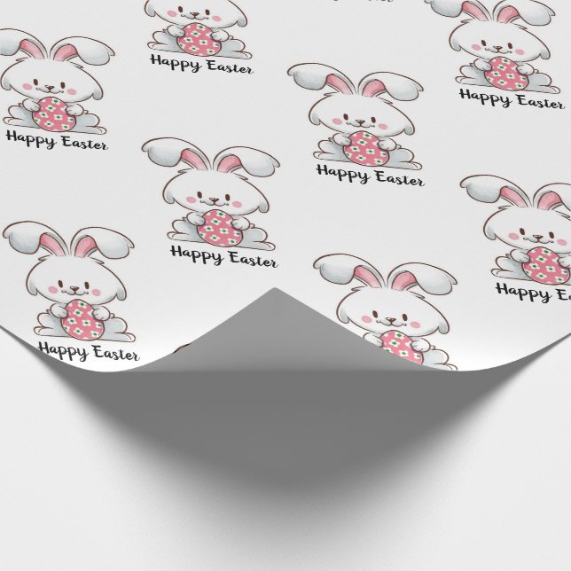 Easter Bunny  Wrapping Paper (Corner)