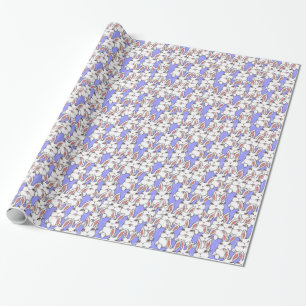 Easter Bunny Wrapping Paper Easter Bunny Giftpaper