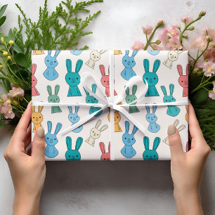Easter Bunny Wrapping Paper Sheet