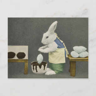 easter Bunny's chocolate eggs Postcard