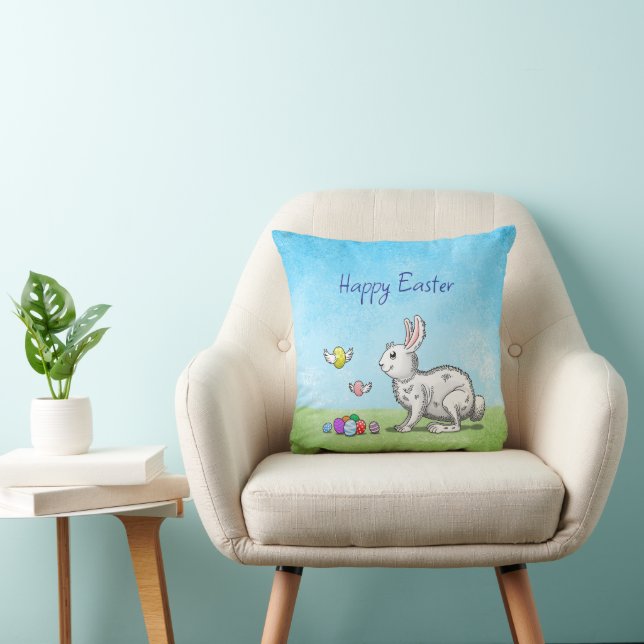 Easter Bunny's Egg Hunt Cushion (Chair)