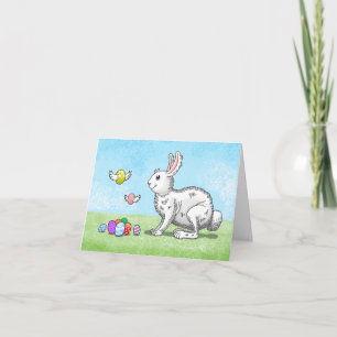 Easter Bunny's Egg Hunt Holiday Card