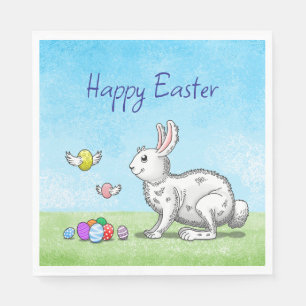 Easter Bunny's Egg Hunt Napkin