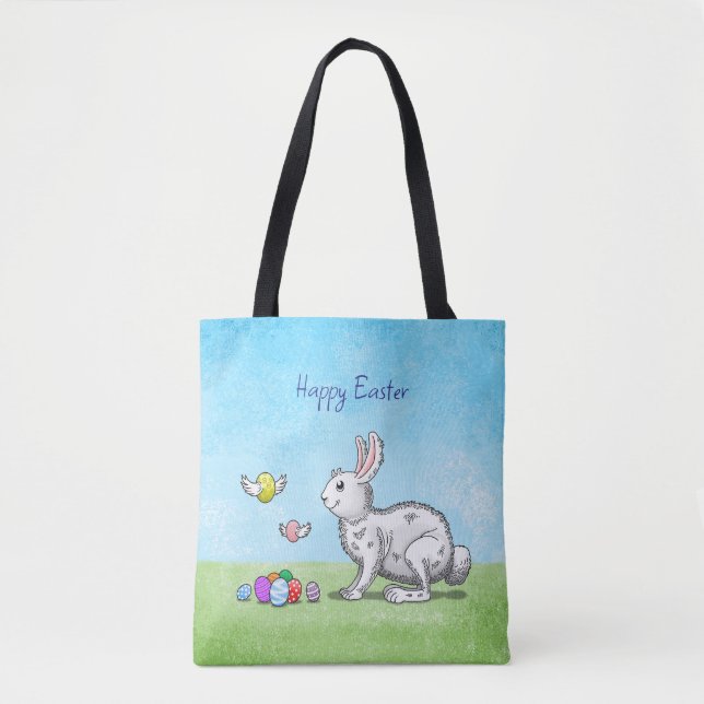 Easter Bunny's Egg Hunt Tote Bag (Front)