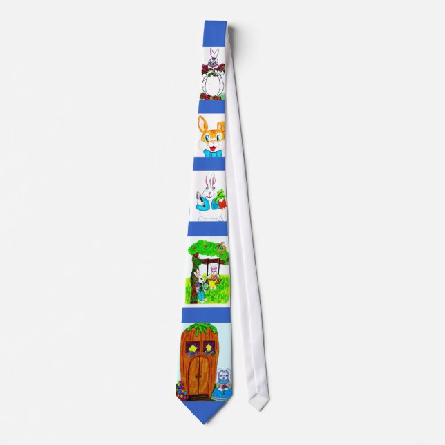 EASTER BUNNYS ON PARADE tie (Front)