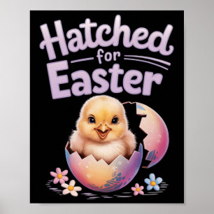Easter By Chicks Hatched For Easter  Poster