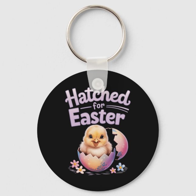 Easter Byby Chicks Hatched For Easter  Key Ring (Front)