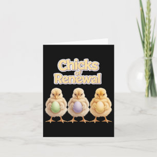 Easter Byby Cute Chicks Of Renewal 1 Card