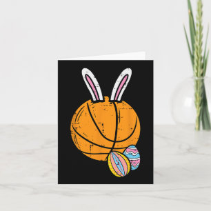 Easter Bysketbyll Bunny Rabbit Sports Men Boys Kid Card