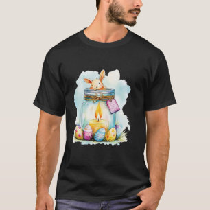 Easter Candles In Decorative Jars Surrounded By Ea T-Shirt