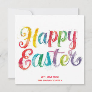 Easter CarD Colourful spring  personalised Card