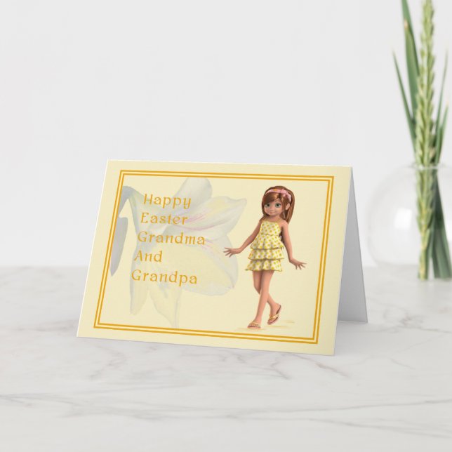 Easter Card for Grandparents (Front)
