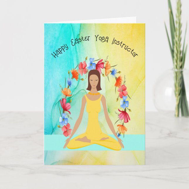 Easter Card for Yoga Instructor (Front)