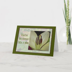 Easter Card In Czech For Dad And Mum