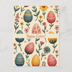 Easter card in soft pastel colours