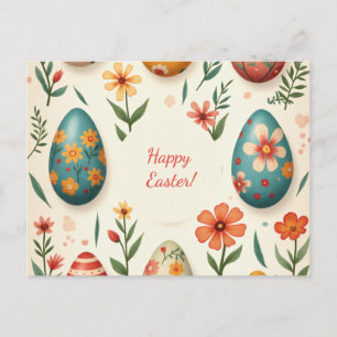 Easter card in soft pastel colours