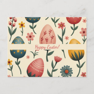 Easter card in soft pastel colours