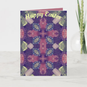 ~ Easter card pattern ~ Purple Pink Green