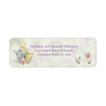 Easter Card Return Address Label